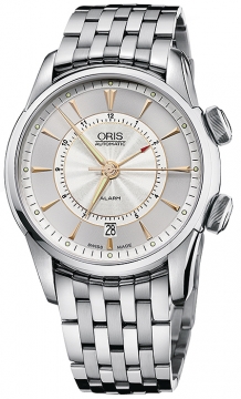 Buy this new Oris Artelier Alarm 01 908 7607 4051-Set-MB mens watch for the discount price of £4,059.00. UK Retailer.